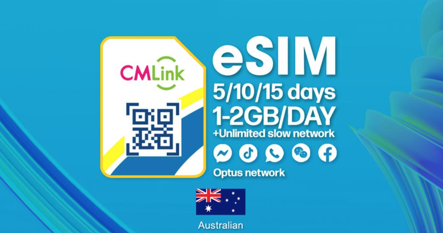 Thẻ ESIM dữ liệu Úc ｜Nhà mạng CMHK