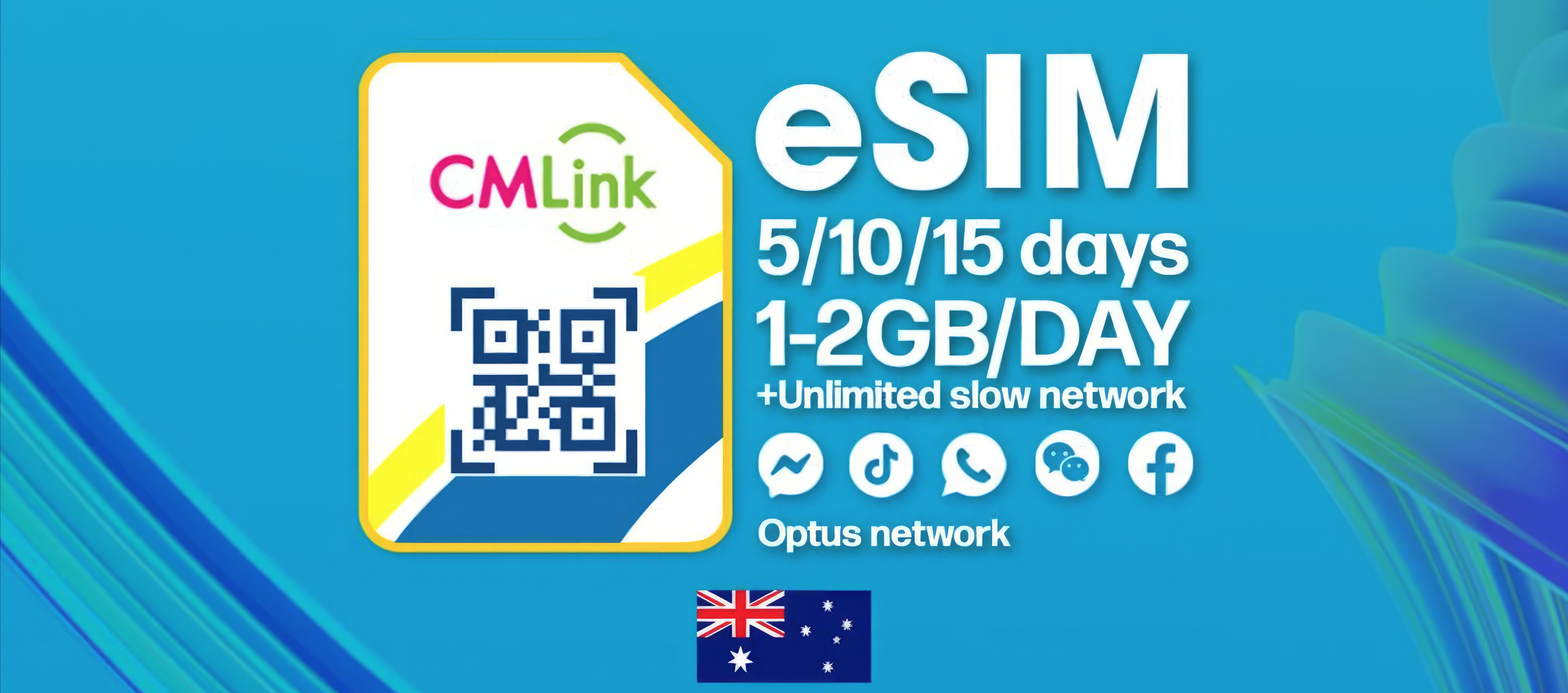 Thẻ ESIM dữ liệu Úc ｜Nhà mạng CMHK 0